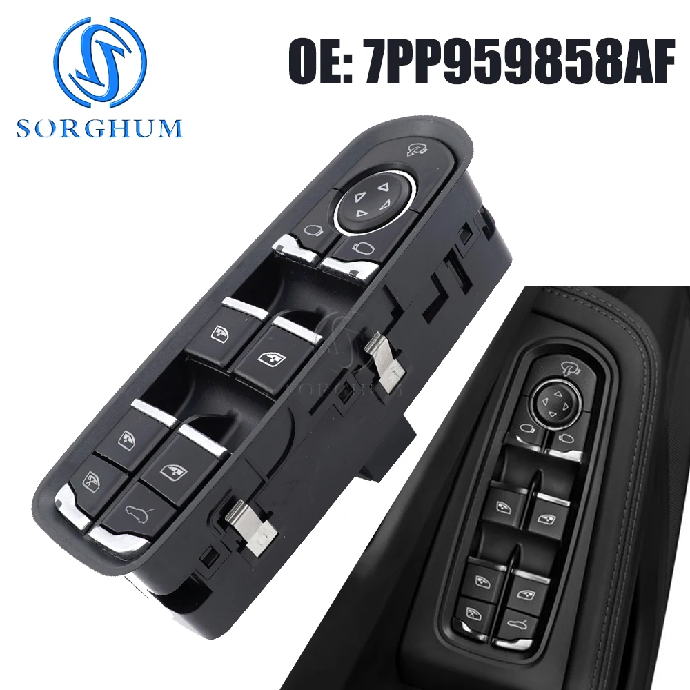 SORGHUM Electric Window Lock Power Window Switch Control For 2011-2018 Porsche Panamera Cayenne Macan 7PP959858RDML 7PP959858AF