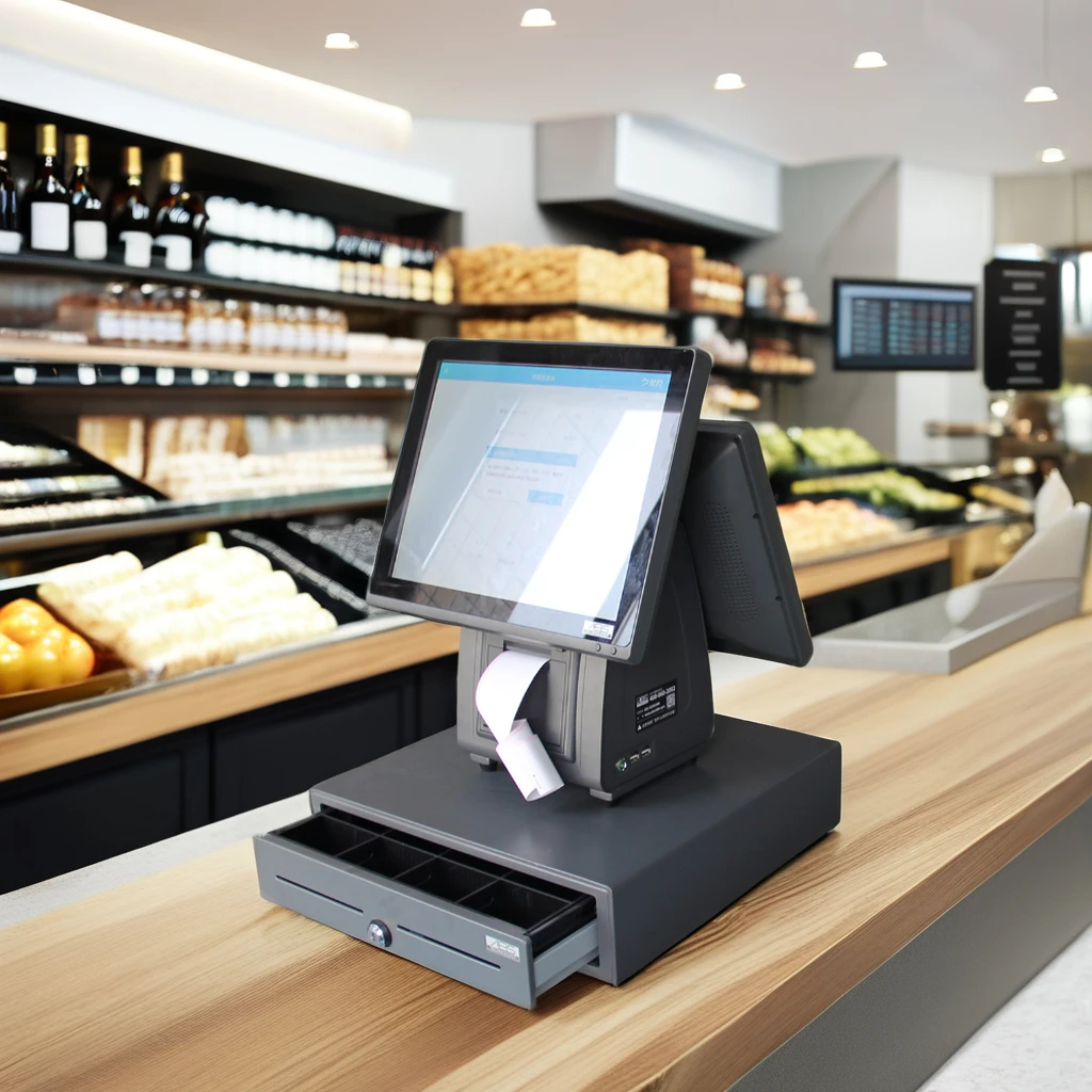 ATV&UTVFamous 15 Inch ABS Touch Screen Terminal Cash Register POS System Intel J1900 CPU 1024x768 DPI for Retail Store Restauran