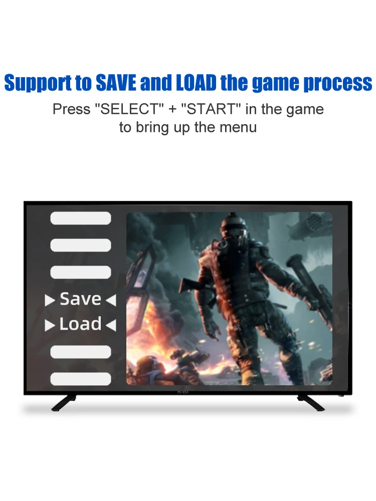 VILCORN-consola de juegos Retro inalámbrica para Sega Mega Drive, controlador de palo de juego, compatible con 2 jugadores, regalo de Dendy Nes, envío directo