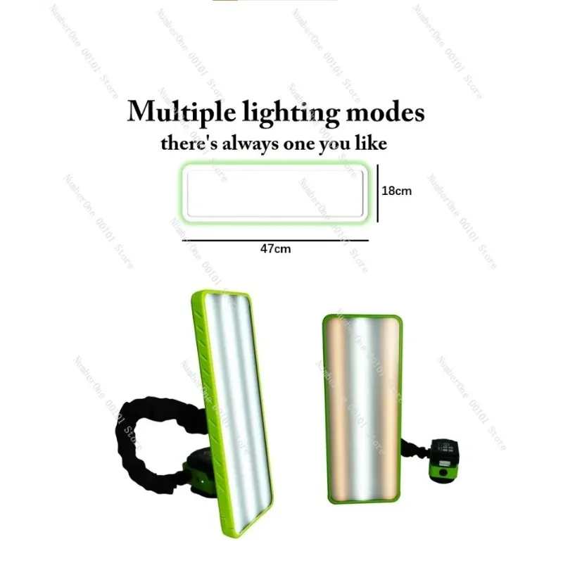 47CM Auto Dent Inspection Light, Universal Dent Leveling Lamp With Automatic Suction Cup For Car Hail Damage Repair