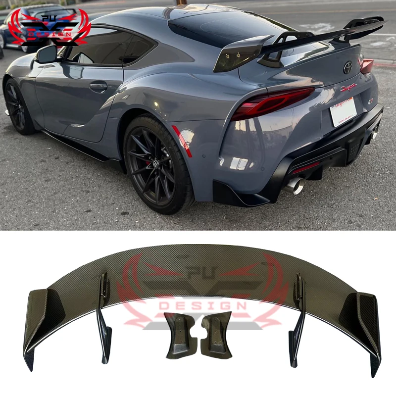 Dry Carbon Fiber ADR Style Wing For Toyota Supra A90 A91 MK5 Swan Neck Spoiler Wing