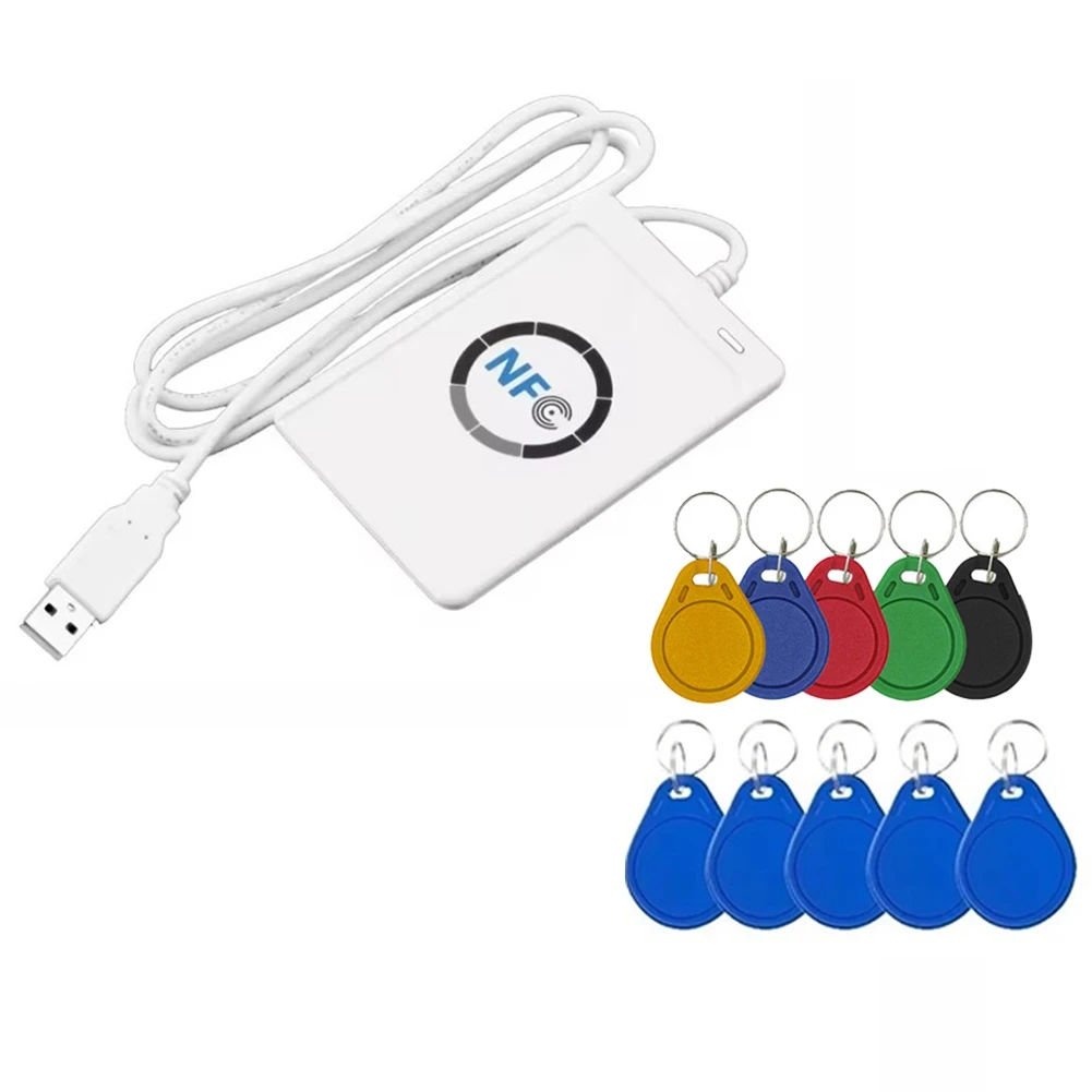 

Y45A-ACR122U RFID IC Устройство чтения смарт-карт Дубликатор + 5XUID/CUID Брелок Писатель Копировальный аппарат Записываемый клон 13,56 МГц ID IC Card Копировальный аппарат