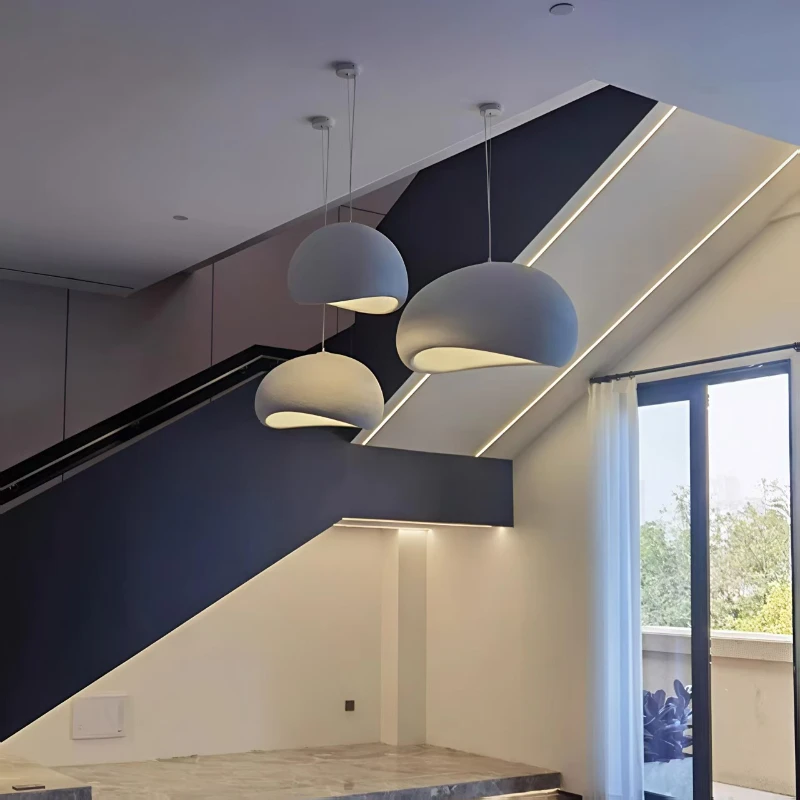 Japan Light Minimalist Wabi-Sabi  LED Chandeliers Living Kitchen Island  Restaurant Decor Hanging Lamp Suspension