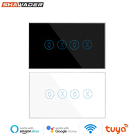 Shawader WiFi Tuya Curtain Switch US Touch Roller Blinds Motor Controller Smart Life App Remote Control by Alexa Google Voice