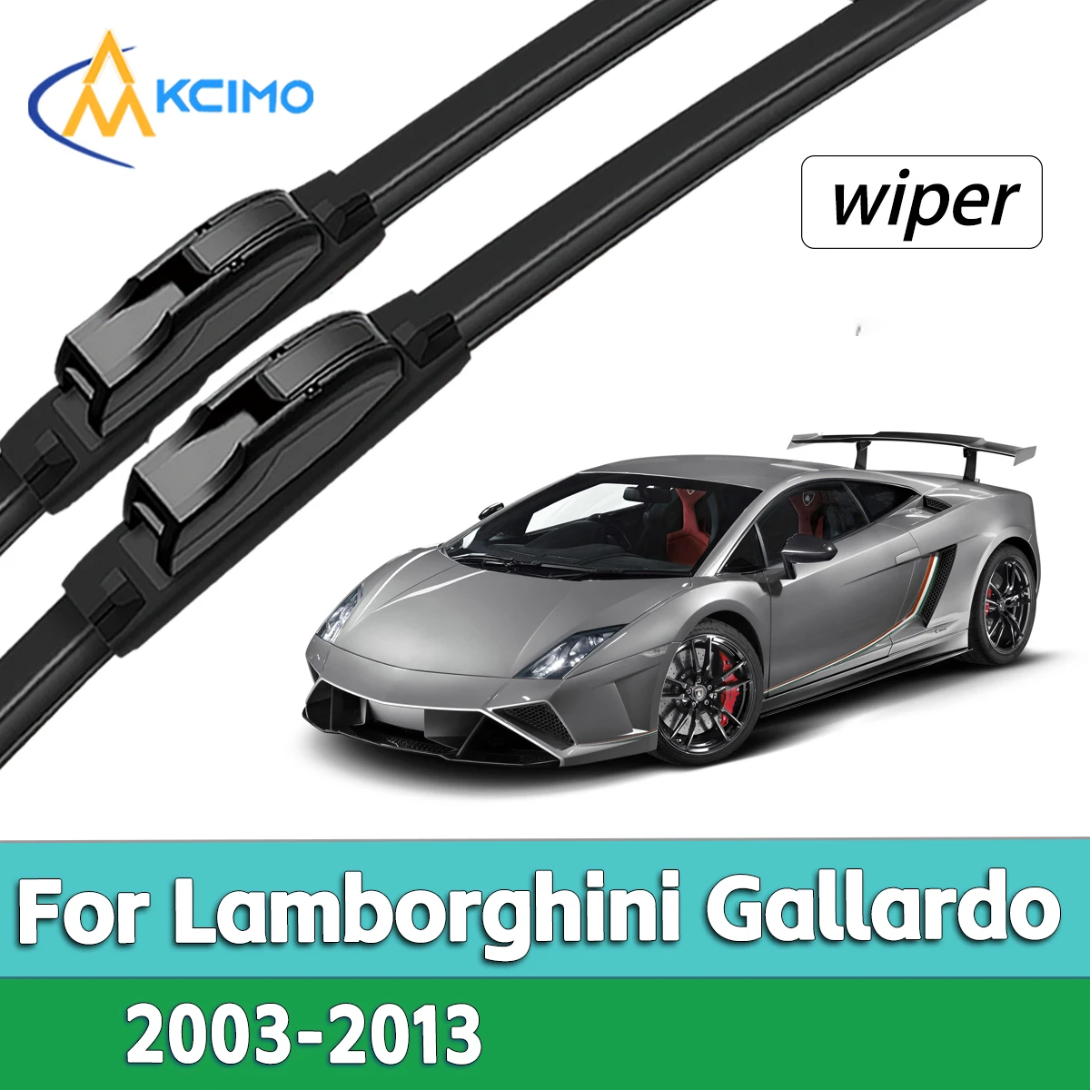 

High Quality Natural Rubber Front Wiper Set Compatible For Lamborghini Gallardo 2003-2013 Direct Replacement Car Parts
