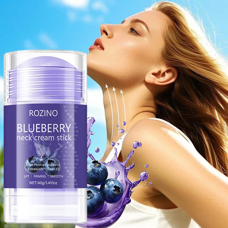 Blueberry Neck Cream Stick Whitening Anti-Wrinkle Moisturizing Tightening Neck Wrinkle Cream