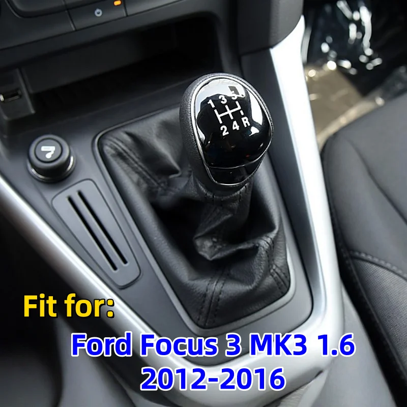 

Для Ford Focus 3 MK3 1,6 2012-2016 5 6-скоростной автомобильный рычаг переключения передач, гандбольный пылезащитный чехол, черный чехол, аксессуары, кожаные гетры, рычаг, палка