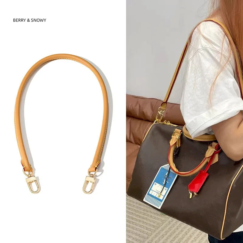 

Запасная сумка Berry & Snowy Vachetta с полным коэффициентом усиления, индивидуальный ремешок для кошелька, цепочка для Speedy 25 30, женские кожаные ремни с ручкой