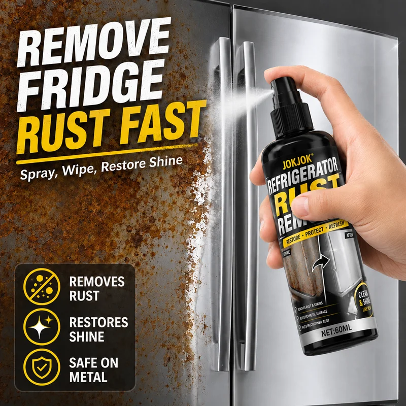 Rust Remover Spray,Dissolves Tire Rust,Protects Wheel Rims&Brake Drums,Ideal for Home Metal Surfaces,Kitchen Appliances,Car Care