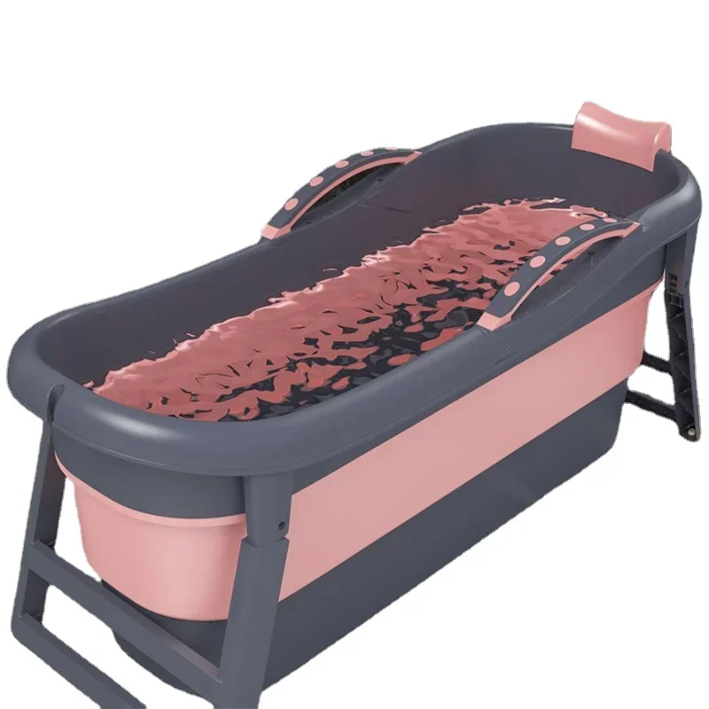 

Mobile Bathtub Anti Slip Lid Cover Large Portable Folding Plastic Bucket Bathtub Adults Banheira Dobravel Adulta Bath Products