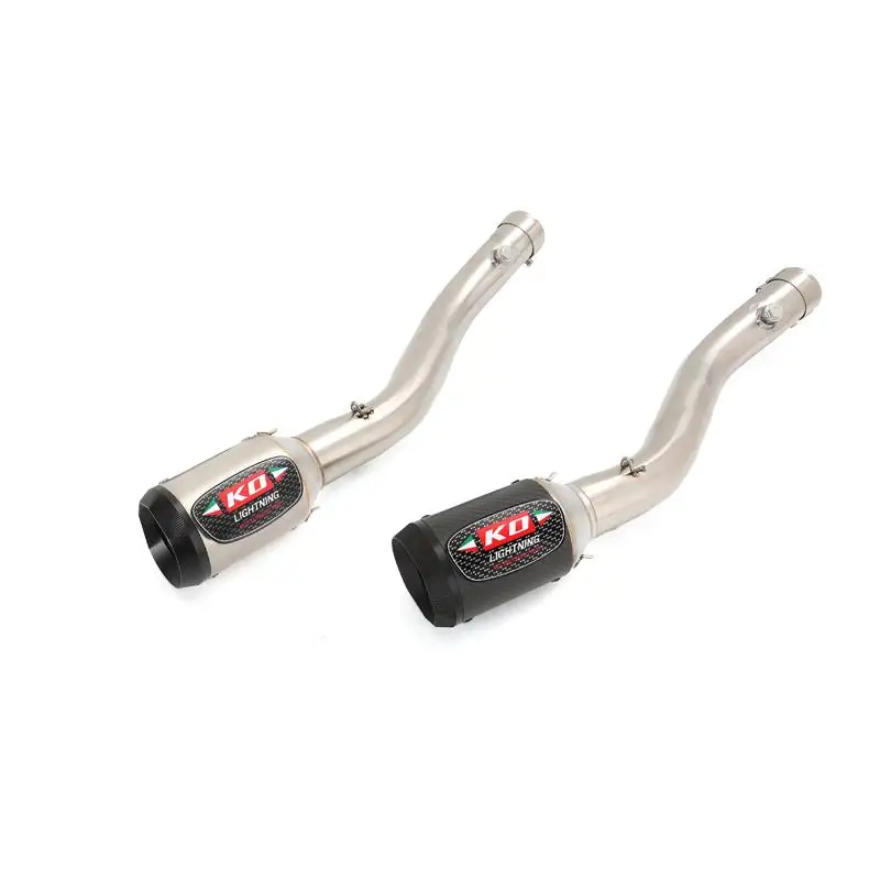 For Honda CBR600F4i 2001-2007 Slip On Motorcycle Exhaust System Mid Pipe Connect 51mm Muffler Stainless Steel Escape DB Killer