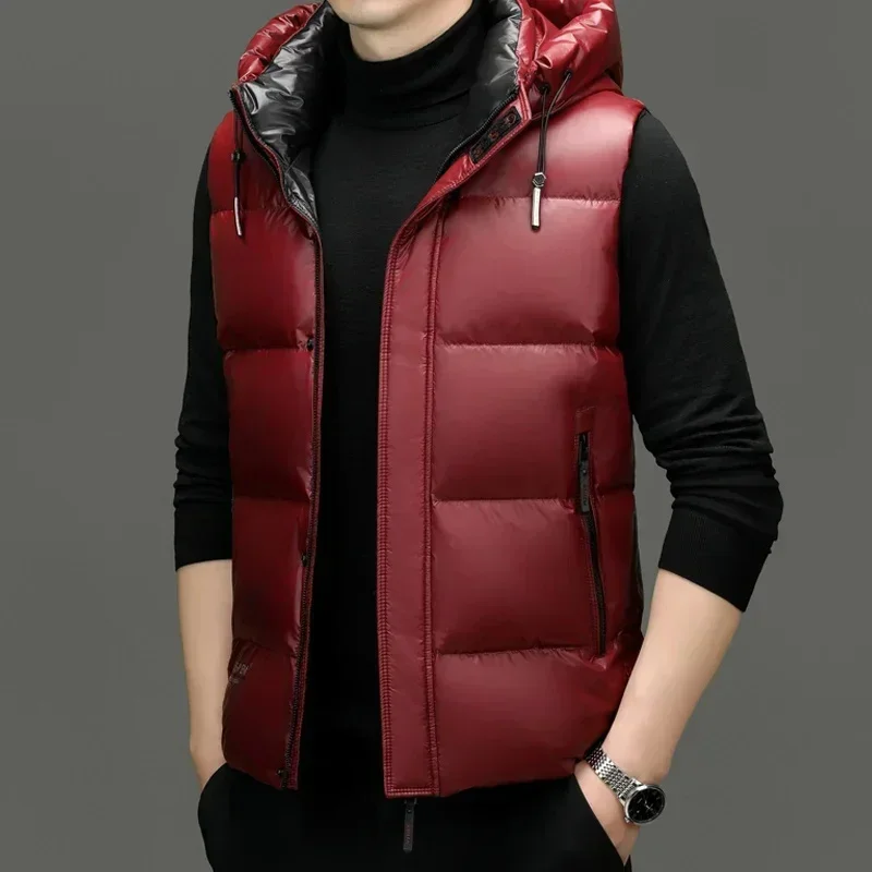 COZOK Sleeveless Down Jacket Designer Clothes Men Luxury Lightweight Padded Jackets Vest for Duck Padding Winter Coat