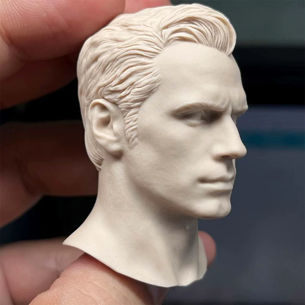 Henry Cavill Head Carving   Actor   Unpainted 1/6 Scale Long Neck  Anime   Soldier Model For 12Inch BJD Action Figure Toys