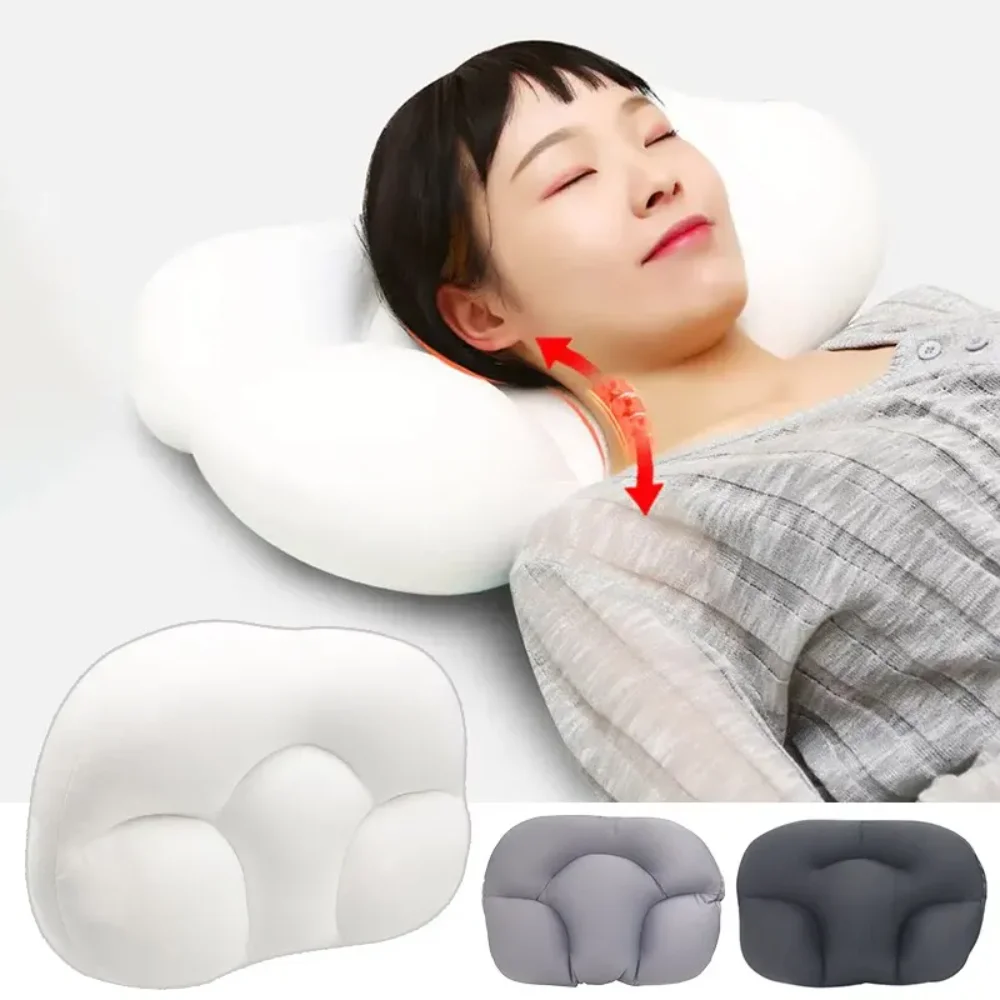 All-round Egg Shaped Cloud Pillow Soft Bed Pillow Nursing Pillow 3D Ergonomic Sleeping Memory Foam Egg Shaped Ergonomi
