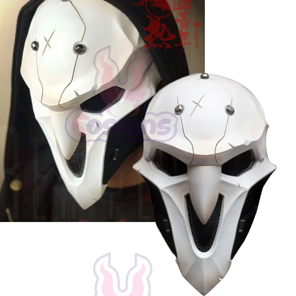 Fashion Overwatch Horror Death Game Gabriel Reyes Cosplay Schädel Maske Soldat 76 Kopfbedeckung Halloween Party Cos Requisiten Maske Requisiten