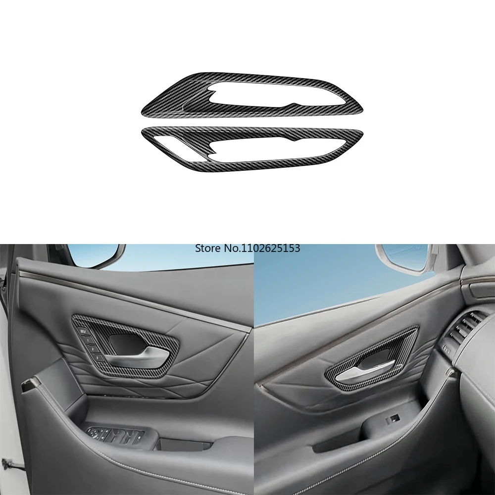 

For Toyota Alphard 40 Series 2023+ ABS Inner Door Bowl Cover Inside Handle Decoration Frame Panel Trim Car Interior Sticker