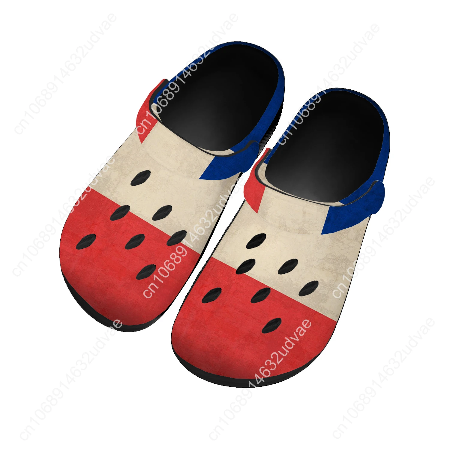 

France National Flag Home Custom Sandals Women Teenager Fashion Water Shoe Garden Clog Breathable Comfort Beach Hole Slippers