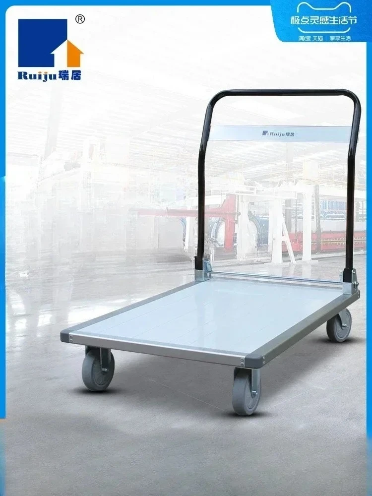 truck folding trolley multi-function light portable aluminum alloy pulling flat trolley