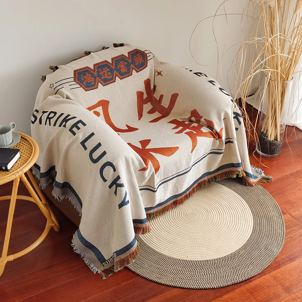 Blankets Knitted Nordic Sofa Towel Sofa Cover Full Blanket Striped Room Bedside Blanket for Home Decoration cobertor manta