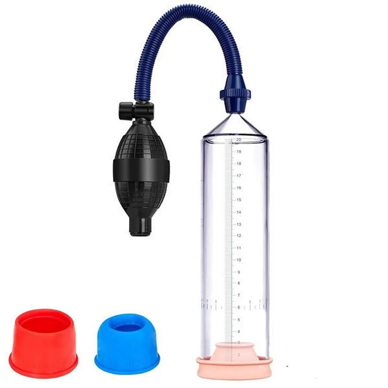 Penis Pump Handsome Up Penis Enlargement Device with Metal valve Vacuum Pump Penis Extender potency Sex Toys Penis Enlarger