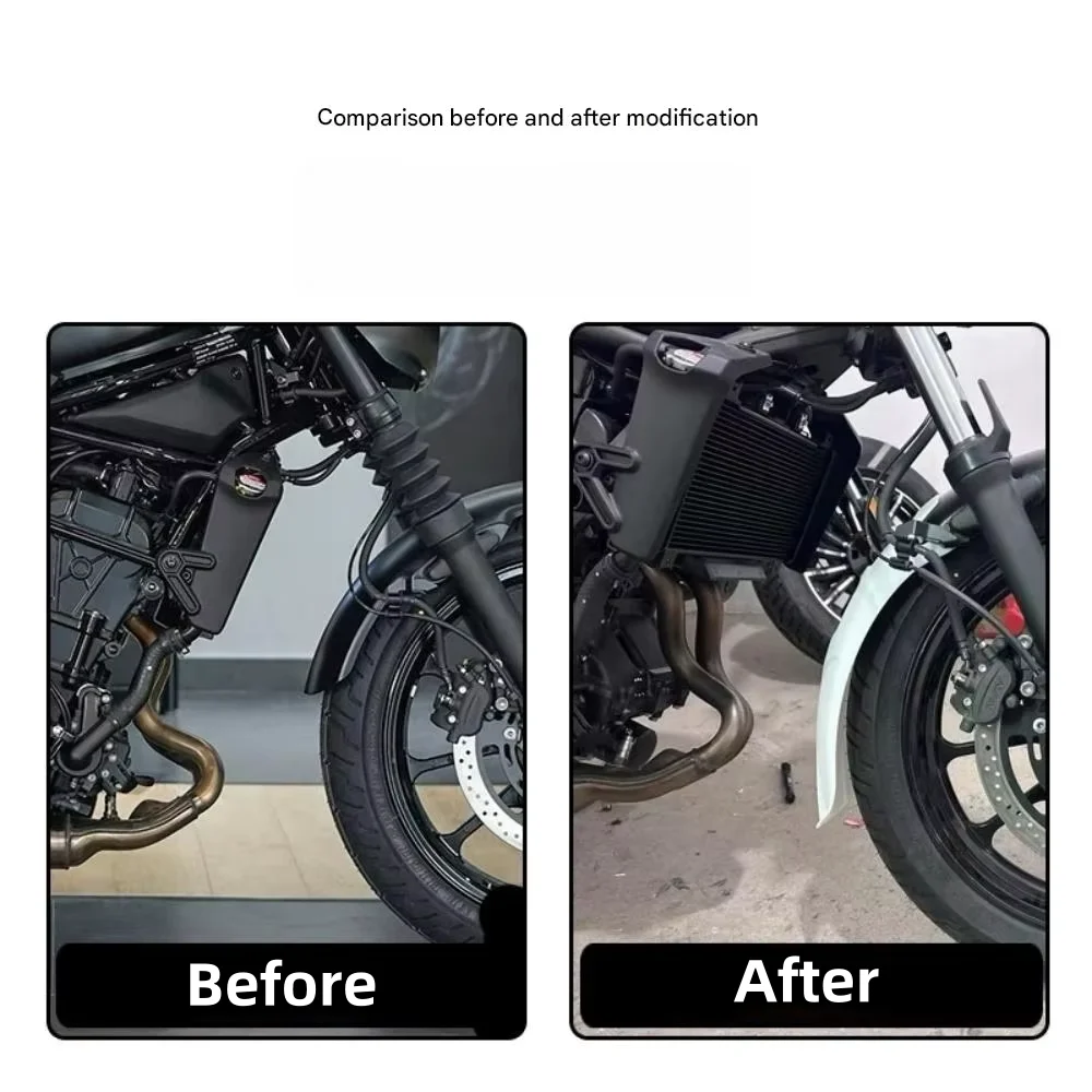For Kawasaki Eliminator 500 modified front fender modified retro front mud plate extended sand and water guard extension plate