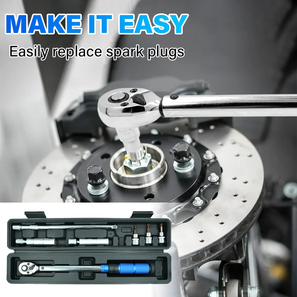 

Adjustable Manual Torque Wrench - 3/8" 10-60N.m, Ultra-Thin Magnetic Car Spark Plug Removal Tool - Specialized spanner accessory