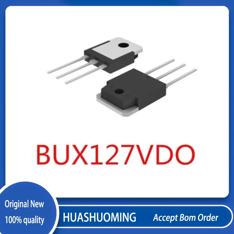 

5Pcs/Lot BUX127VDO BUX127VD0 BUX127 400V15A125W TO-3P