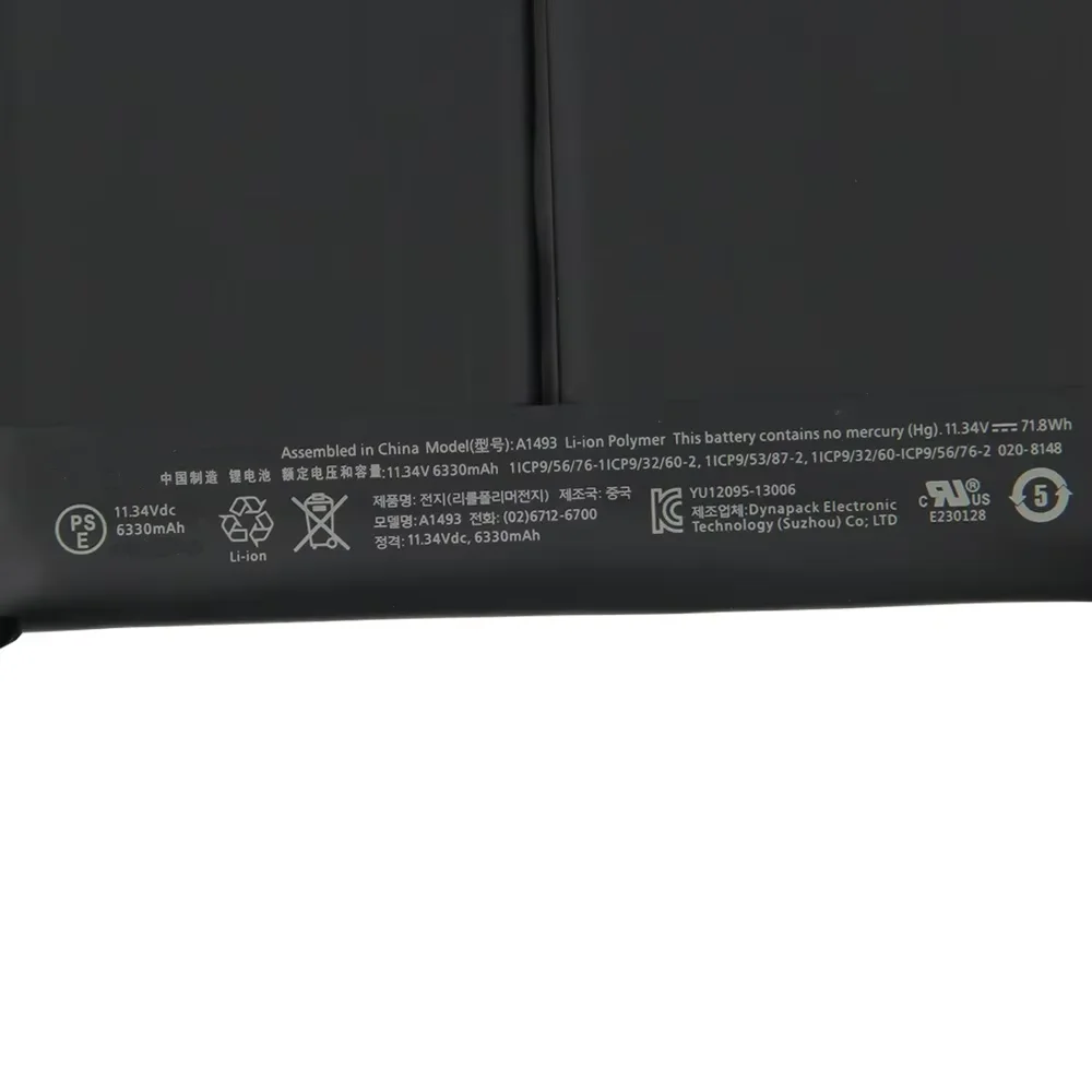 A1493 A1582 بطارية بديلة 6559mAh لماك بوك برو A1502 ME864 ME865 A1493 A1582 MF839 MacPro 13 بطاريات عالية الجودة #6