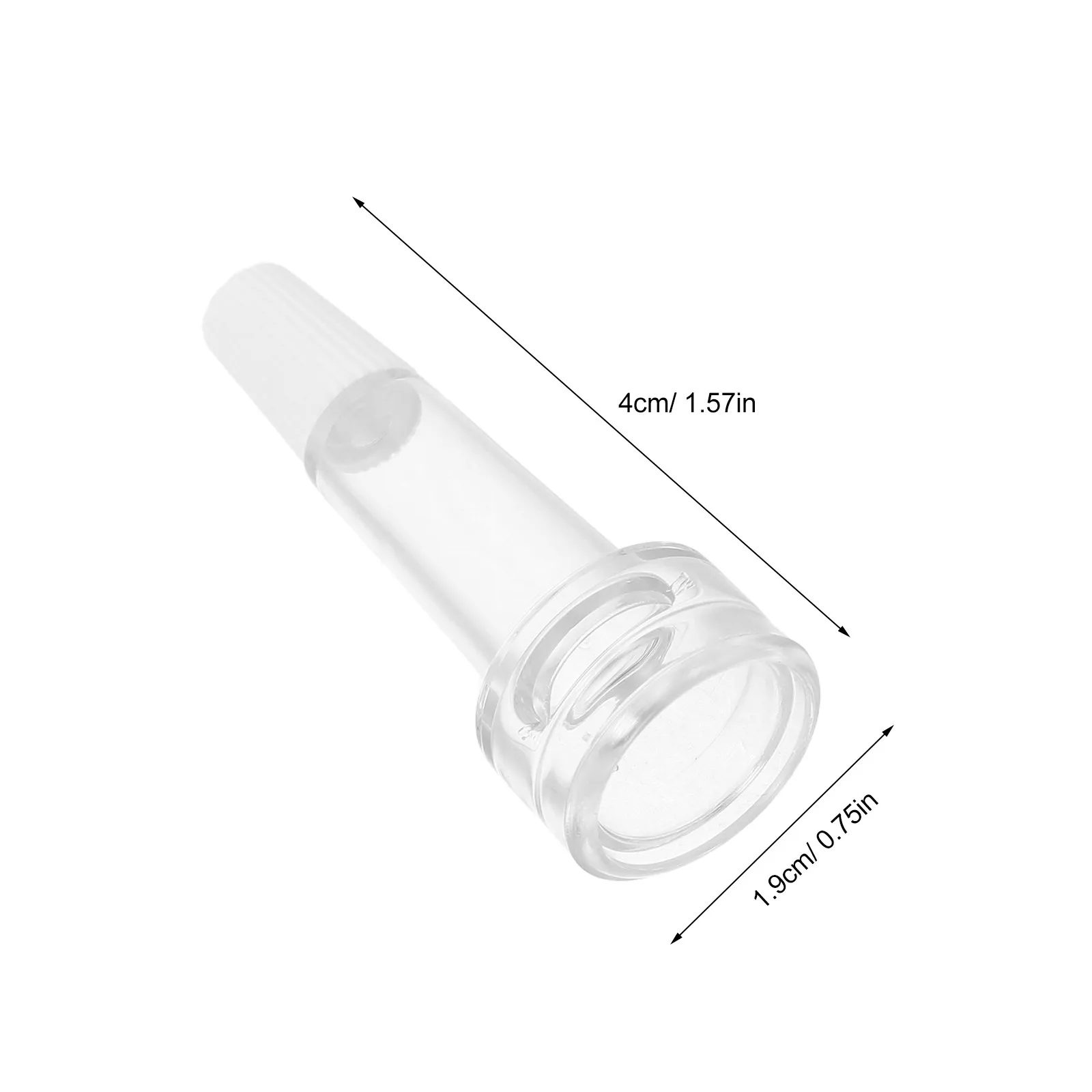 100Pcs Clear Ampoule Dropper Dispenser Cap Transparent Splitter Lid for Vial Essence Bottles Leakproof Thread Seal Compatible