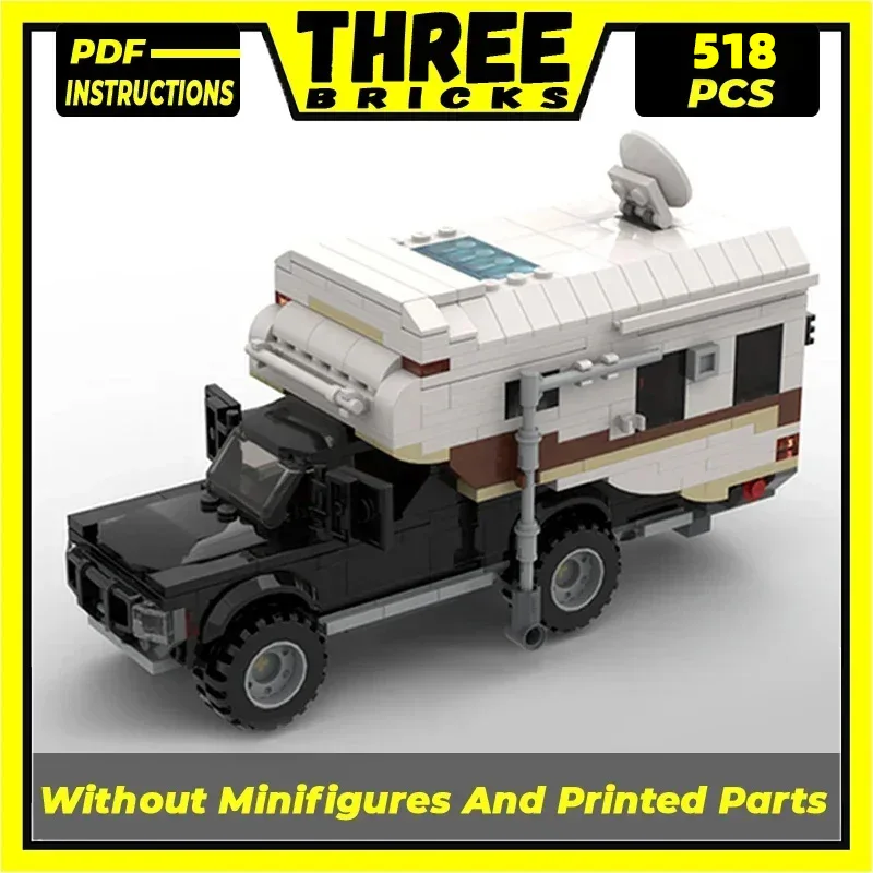 เมืองรถรุ่น Moc อาคารอิฐ Perfect C-10 คลาสสิก Camper เทคโนโลยี Modular Blocks ของขวัญของเล่นคริสต์มาส DIY ชุดประกอบ