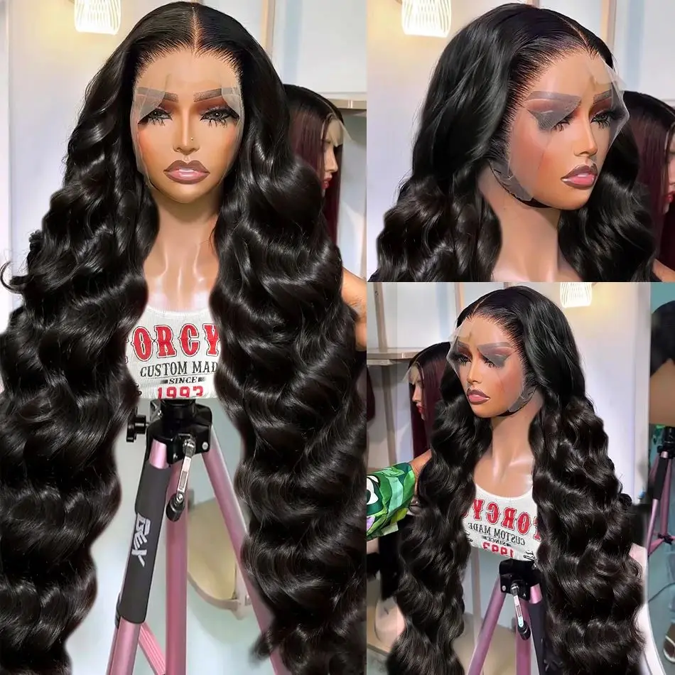 HD koronkowa peruka 13x6 ludzkie włosy Body Wave Peruka dla kobiet wybór Pre Plucked 30 40 Inch Loose Body Wave Frontal Wigs