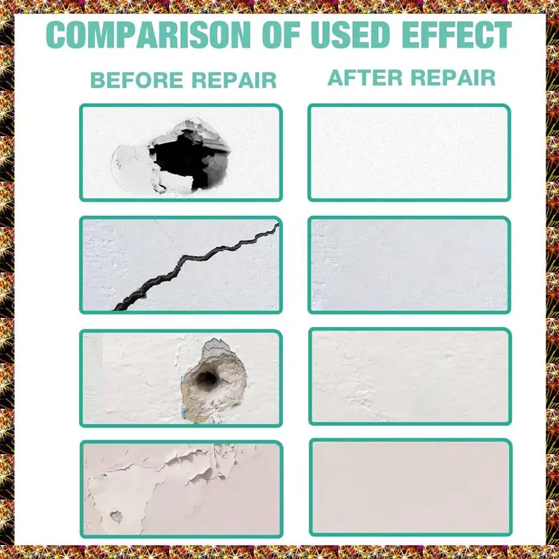 

BTCL 1Set Safe Wall Mending Agent For Plaste Spackle Wall Repair Kit Ceiling&Sheet Rock-Dry Wall Repair Spackle