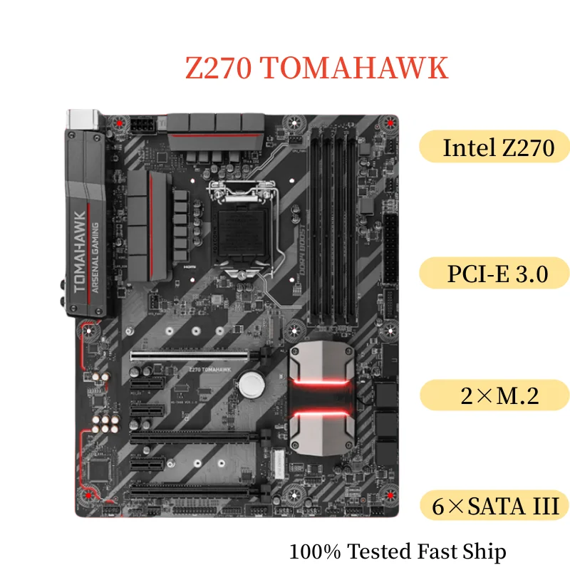 

For MSI Z270 TOMAHAWK Motherboard 64GB LGA 1151 DDR4 ATX Mainboard 100% Tested Fast Ship