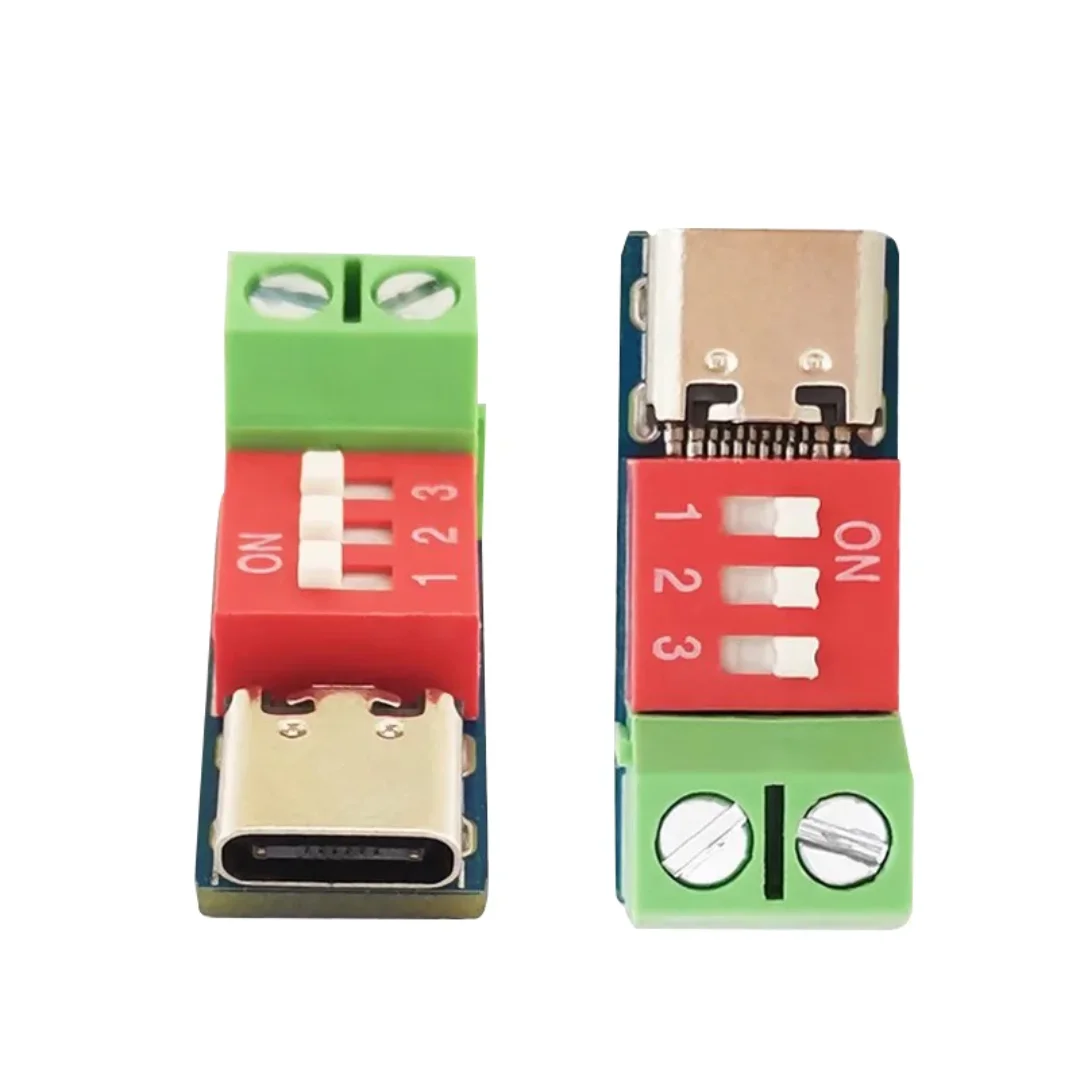 Type-C PD QC Trigger 5V~20V Dial Code Adjustment DC Voltage Power Module Dial Adjustment Voltage Fast Charging Decoy Module