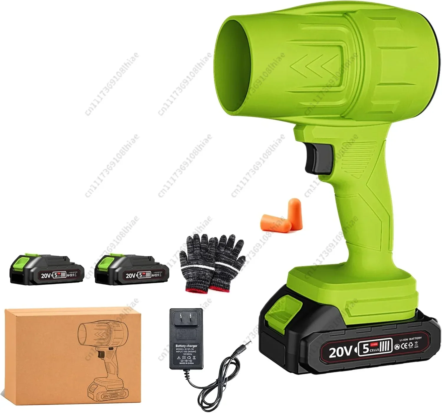 Cordless Turbo Jet Blower & Fan with 2 Batteries,Turbo Jet Blower, 60, 000 RPM Electric Rechargeable Leaf Blower