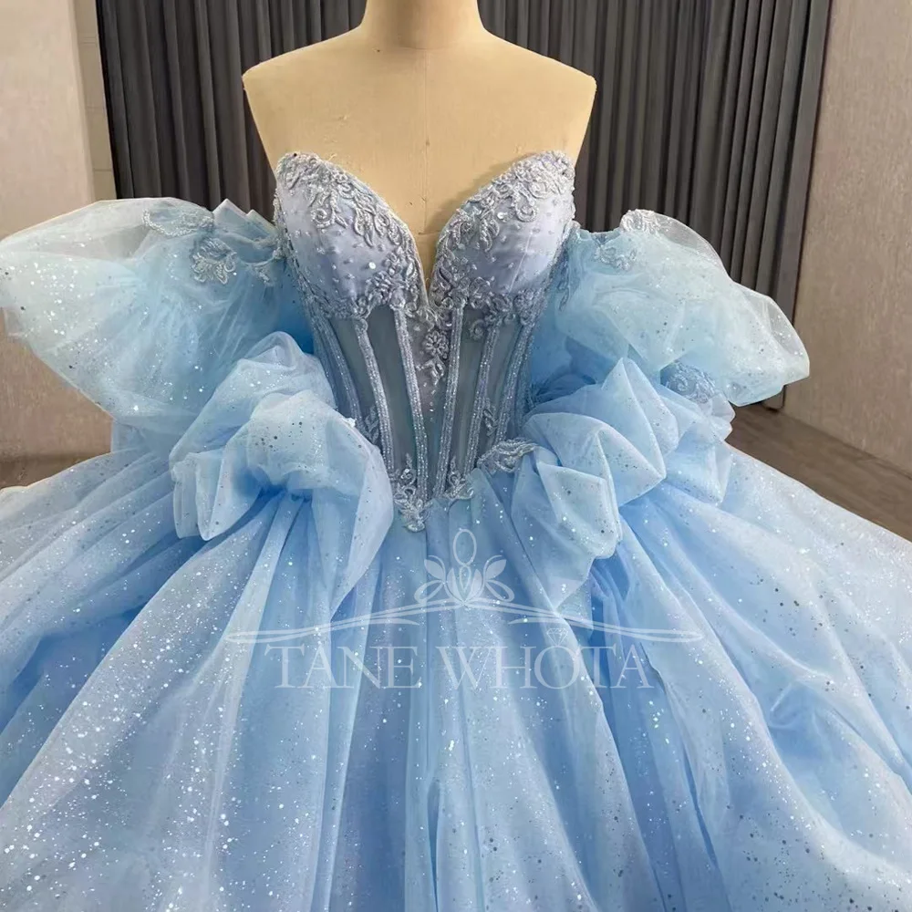 Luxury Red Off-Shoulder Sweetheart Evening Dress Beaded Sequined Lace-Up Back Customizable For Special Occasions