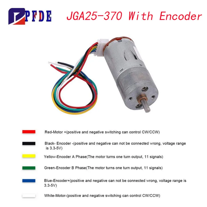 

DC 6V 12V 24V DIY Gear Motor With Encoder Kit Micro Speed Reduction Motor Mini Motor for Art Car Robot Model DIY Engine Toy