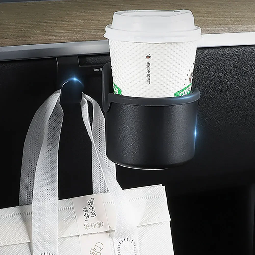 ل تسلا نموذج Y 2020-2024 صندوق القفازات حامل الكأس صندوق القفازات هوك حامل هاتف الخليوي لوحة أدوات السيارة #2