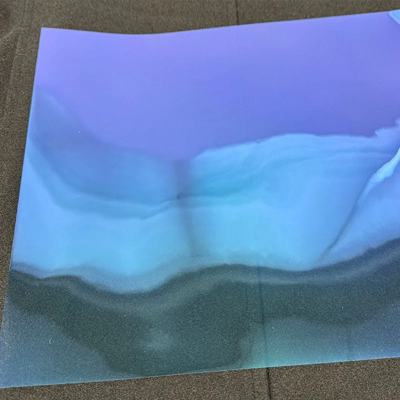 

80 85 Vlt Разноцветная солнечная пленка-хамелеон для тонировки лобового стекла автомобиля Фиолетовый Красный Призрак Светло-зеленый Синий Хамелеон Тонировочная пленка для окон автомобиля