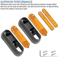 For Ninebot Max G30 G30D Electric Scooter Upgrade Modification Reflective Sticker Front Rear Wheel Hub Protective Shell Case