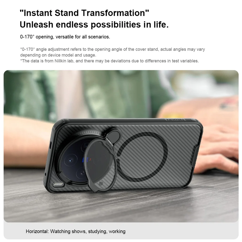 NILLKIN For Vivo X300 /X300 Pro MagSafe Case CamShield Prop Magnetic Case Shockproof Phone Holder Camera Cover For Vivo X300 Pro - Image 3