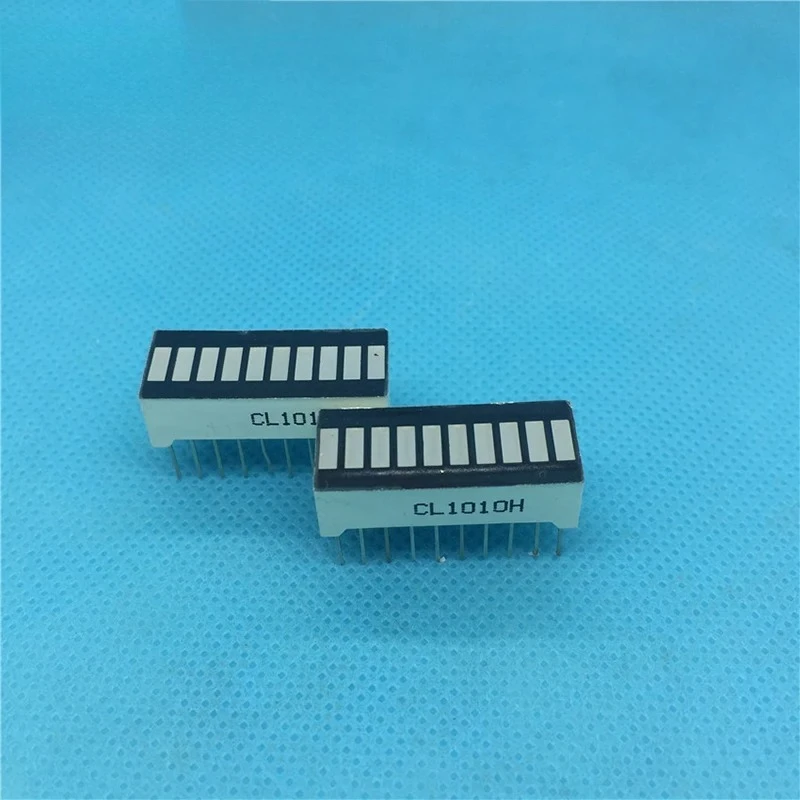 5PCS 10-Segment LED Bar Graph Display Ultra Bright Red/Blue/Green 20Pin Digital Tube 25x10mm for Arduino DIY Projects