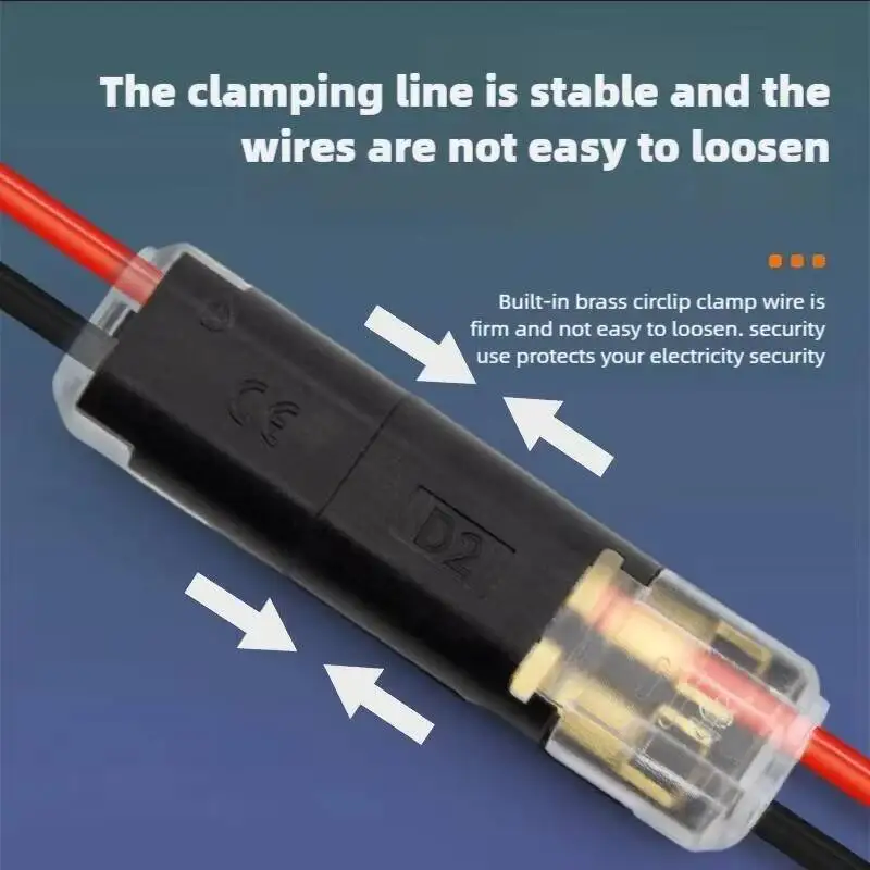 1 2 3 Pin Way Plug Docking T Type Electrical Connector Car Cable Automotive LED Wire Connectors Strip Terminal Blocks Connection