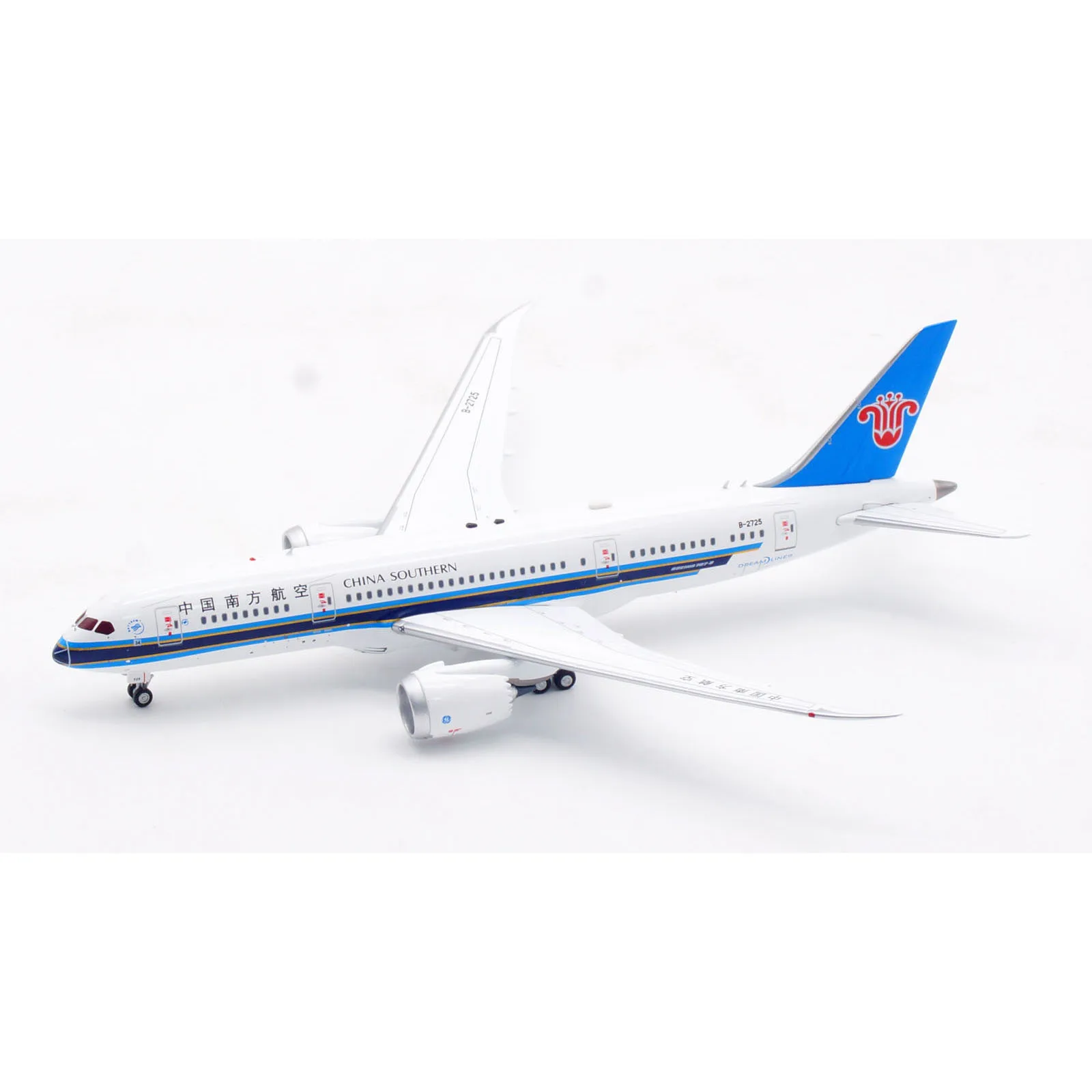 Air Boeing B787-8 Diecast Aeronaves Jet Modelo, Av4237, Liga Colecionáveis Avião Presente, CHINA Laca "Dreamliner, B-2725, 1:400