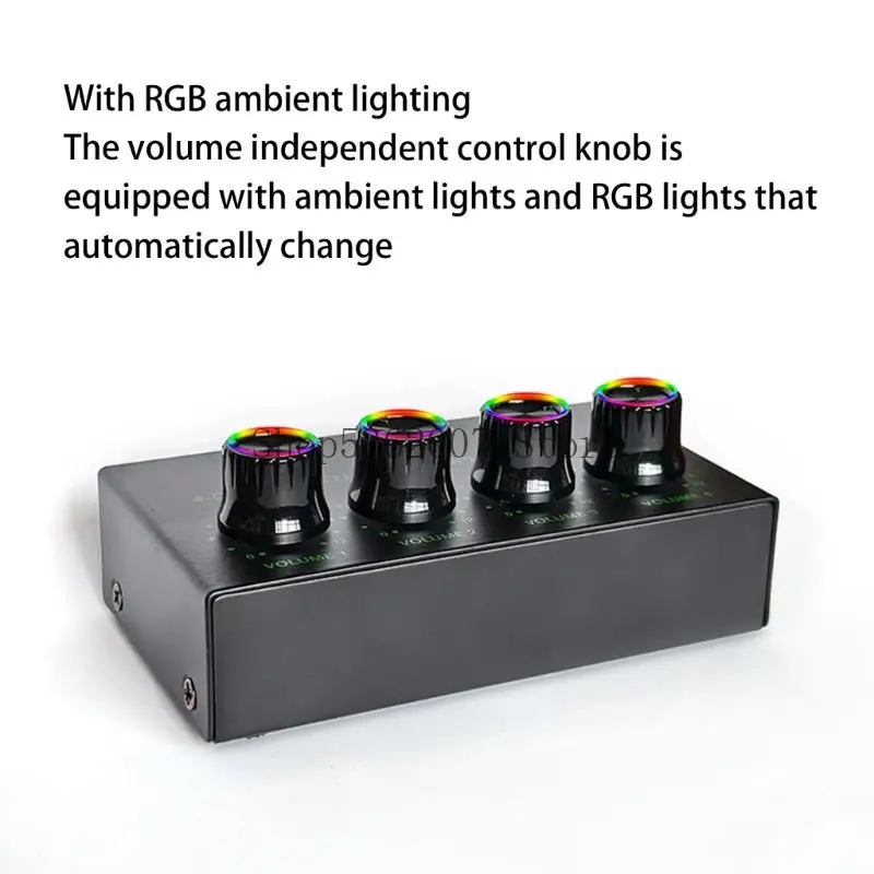 4 채널 헤드폰 앰프 휴대용 미니 이어폰 스플리터 독립 40JB