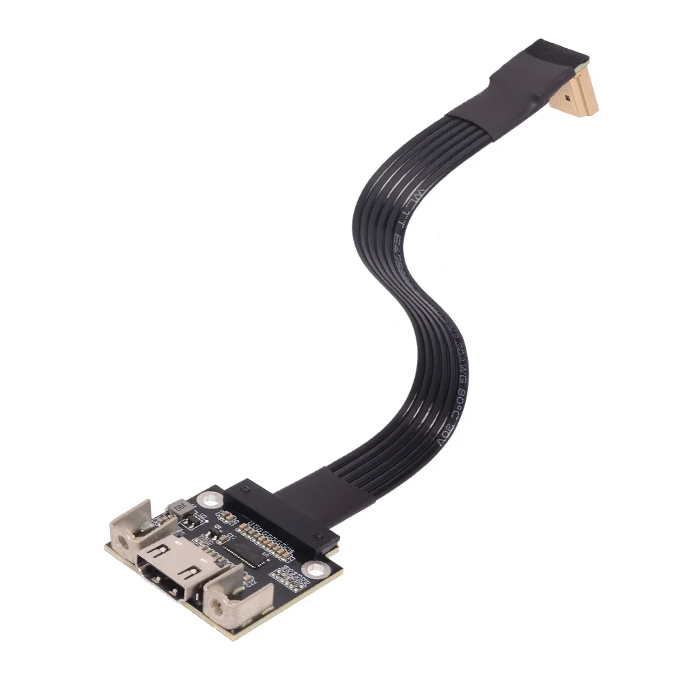 Standard A Type HDMI2.1 Male/Female Built-in Flat Ribbon Video Extension Cable 2K/240hz 4K/144Hz FPC FPV GPU V2.1 Audio Extender