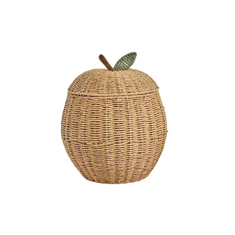 

Woven storage basket Apple fruit model, storage basket Toy storage basket, desktop sundries basket