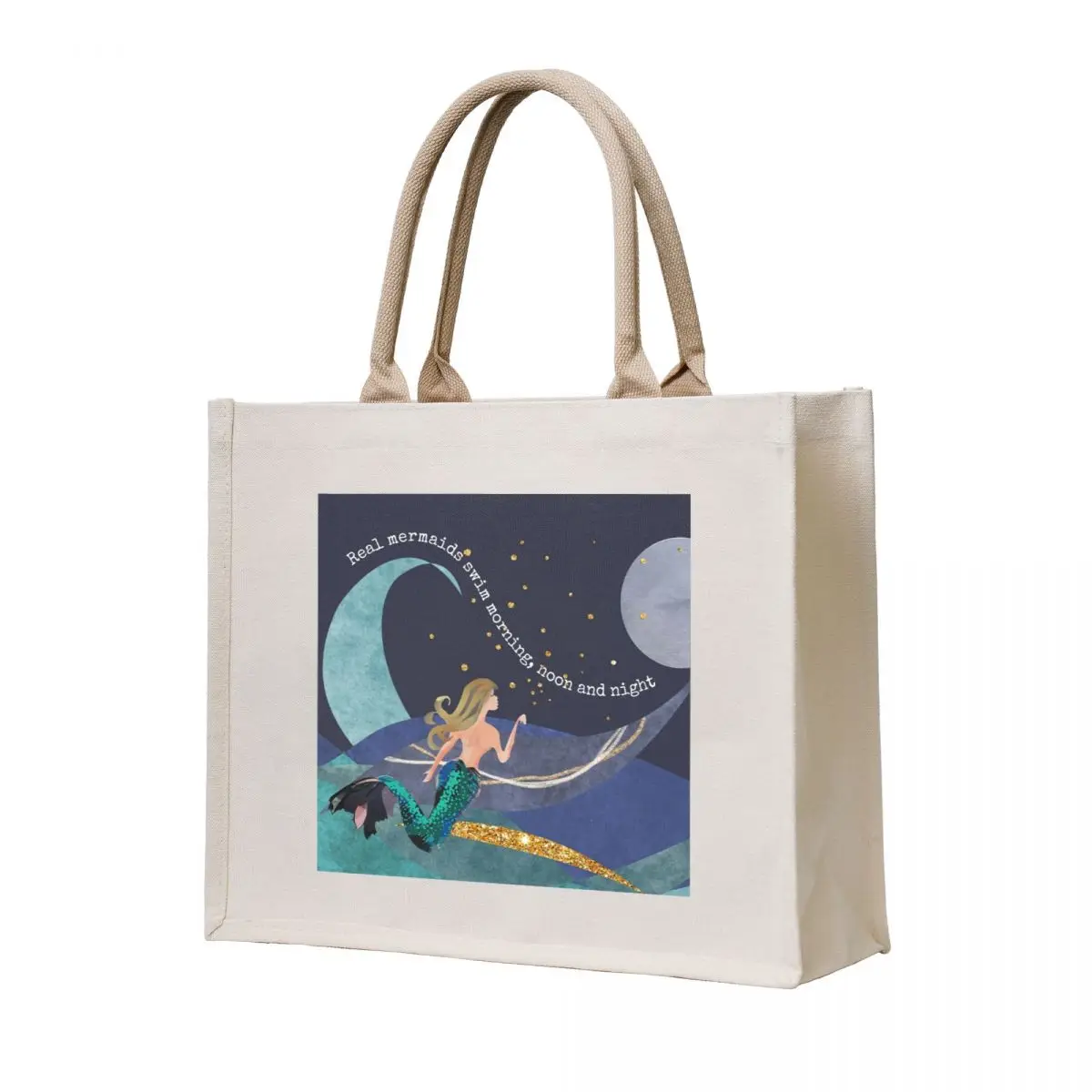 

Calling all wild open water swimming, winter bathers. Born to swim mermaid design for swimmer lovers. Caroline Laursen Tote Bag