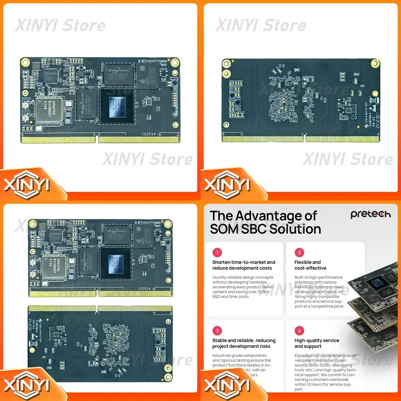 for RK3588 Module Edge Computing 8k Ai Npu 6tops SBC Motherboard Multiple Interfaces Circuit Board Manufacturer