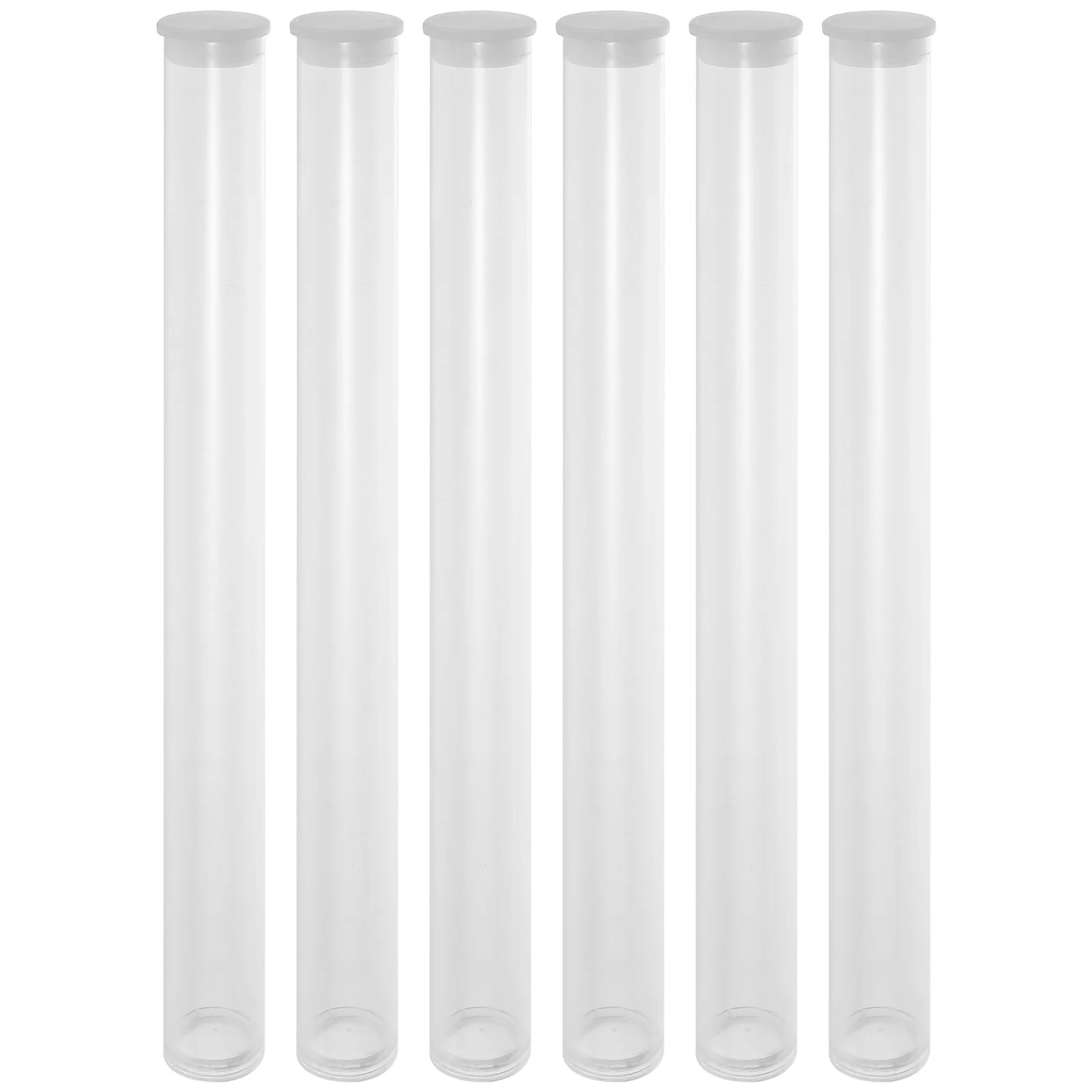 6 Pcs Fragrance Tube Transparent Incense Holder Stick Acrylic Storage Affordable